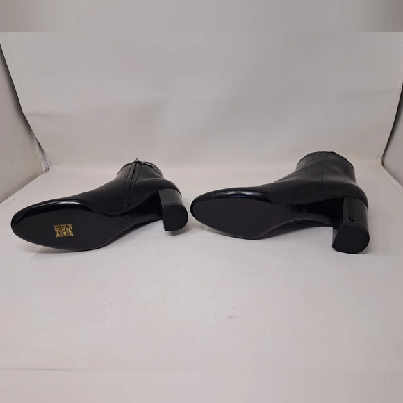 NWT Saint Laurent Paris LouLou 70 Zip Booties Ankle Boots Black Leather 38EU 8US - Picture 15 of 16